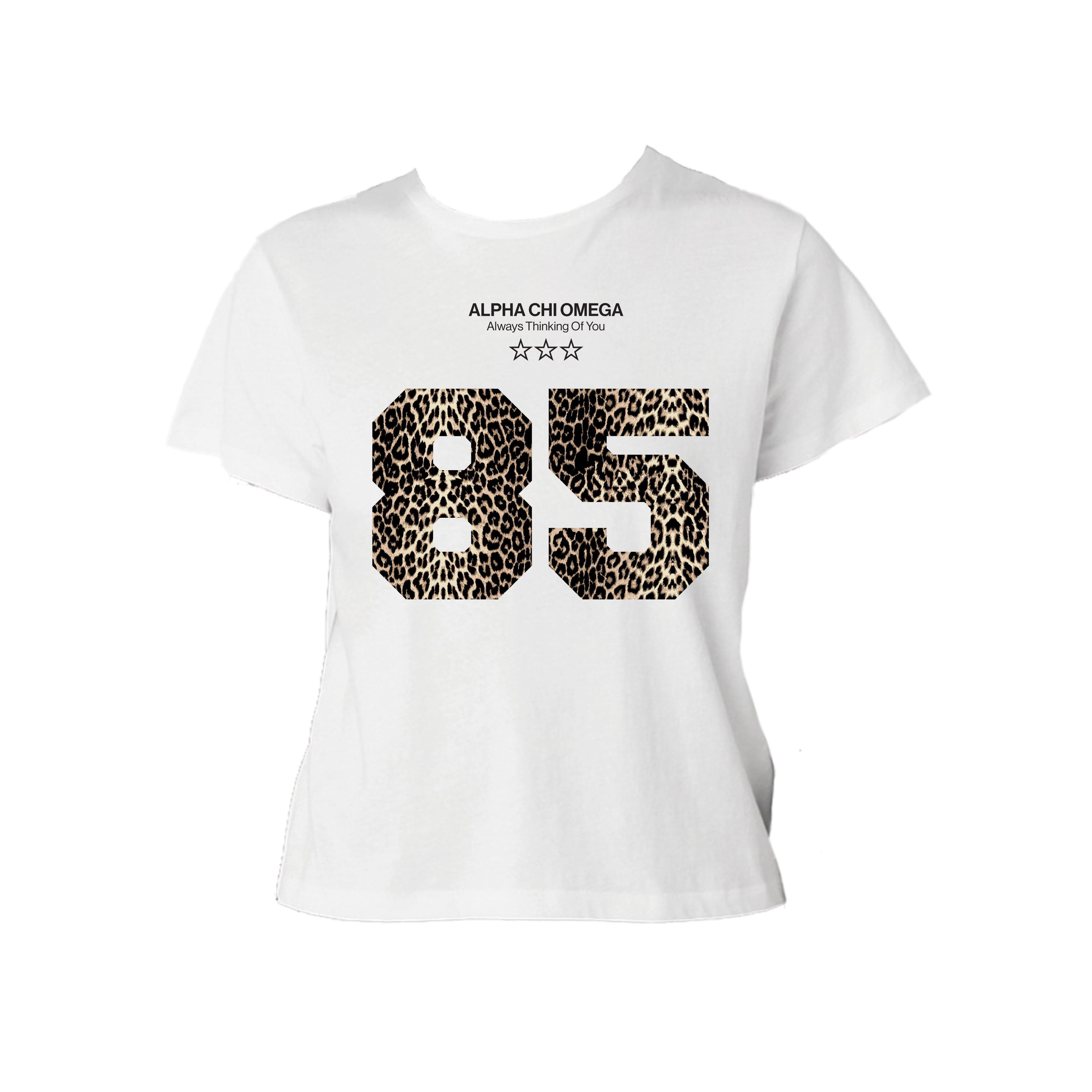 Leopard Sorority Baby Tee by Ali & Ariel | Sorority Apparel