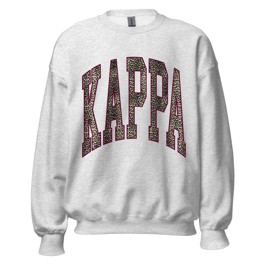 Ali & Ariel Leopard Crewneck Kappa Kappa Gamma / Medium