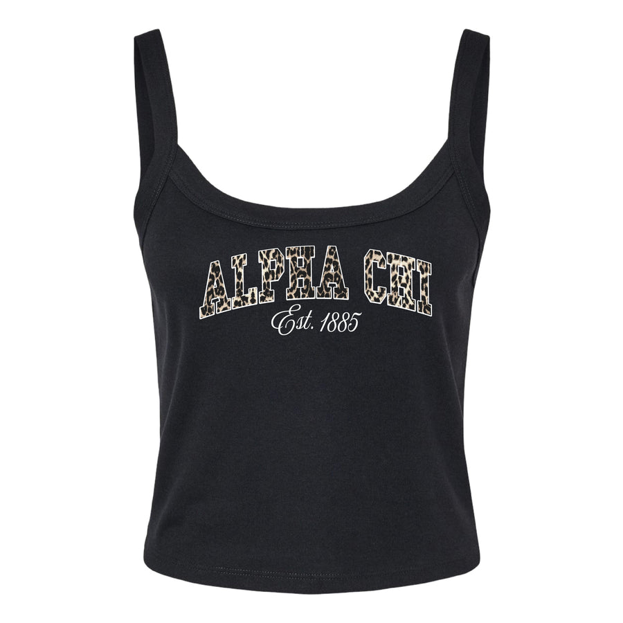 Ali & Ariel Leopard Tank Top Alpha Chi Omega / XS
