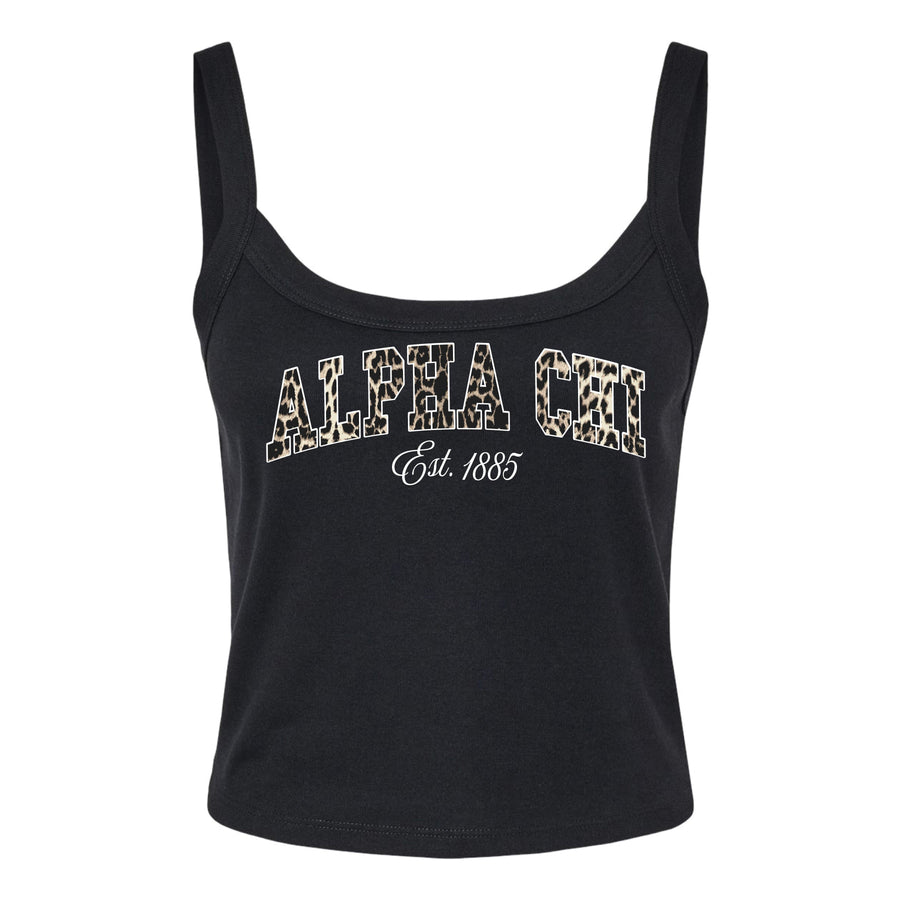 Ali & Ariel Leopard Tank Top Alpha Chi Omega / XS
