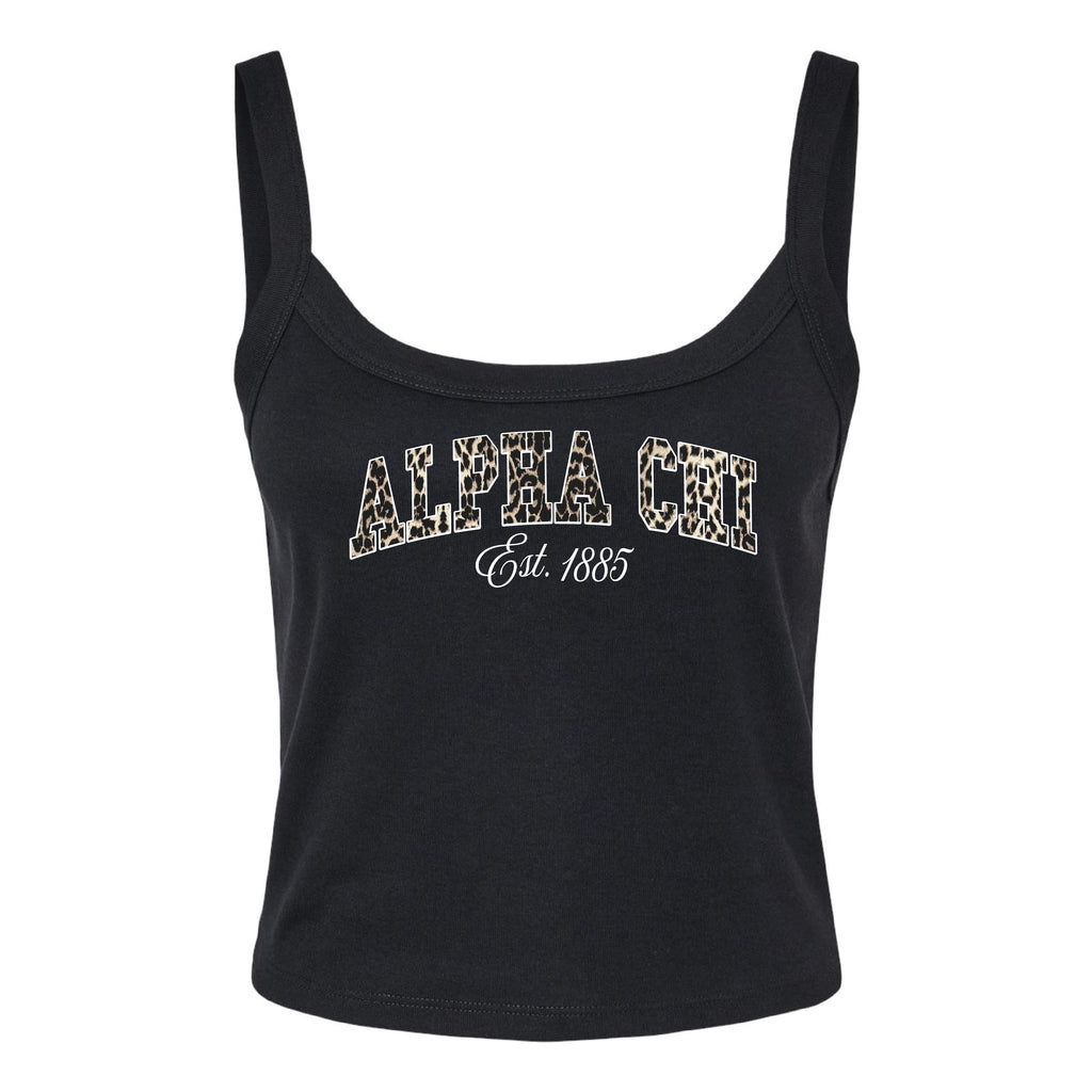 Ali & Ariel Leopard Tank Top Alpha Chi Omega / XS