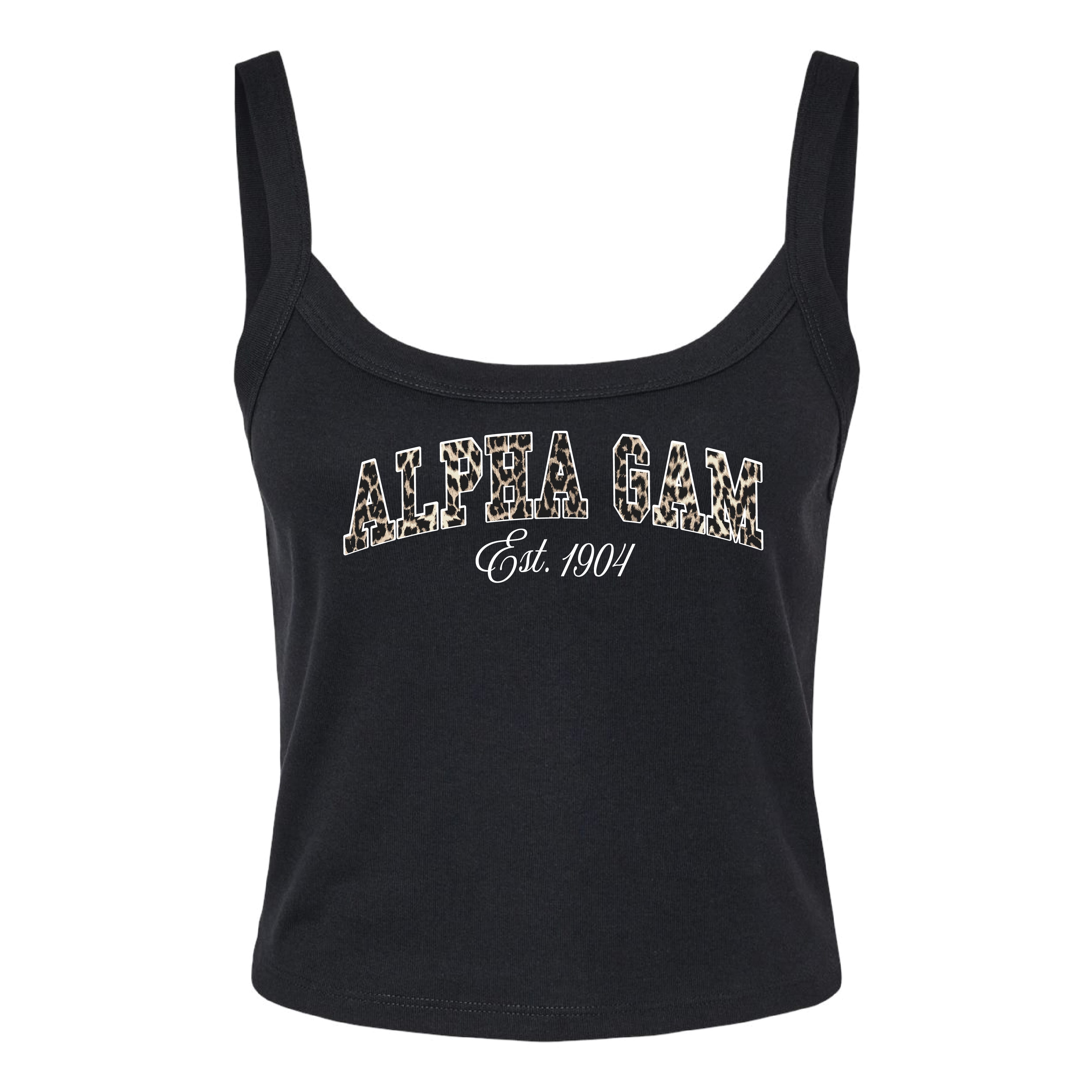 Ali & Ariel Leopard Tank Top Alpha Gamma Delta / XS