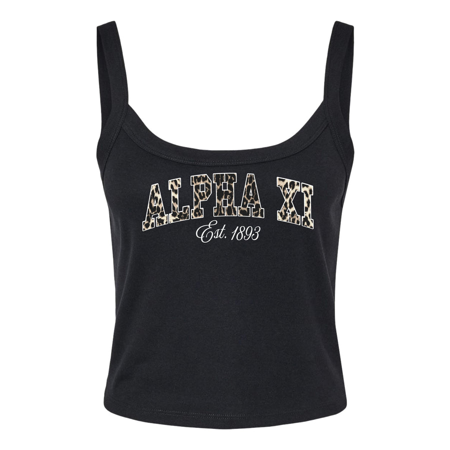 Ali & Ariel Leopard Tank Top Alpha Xi Delta / XS