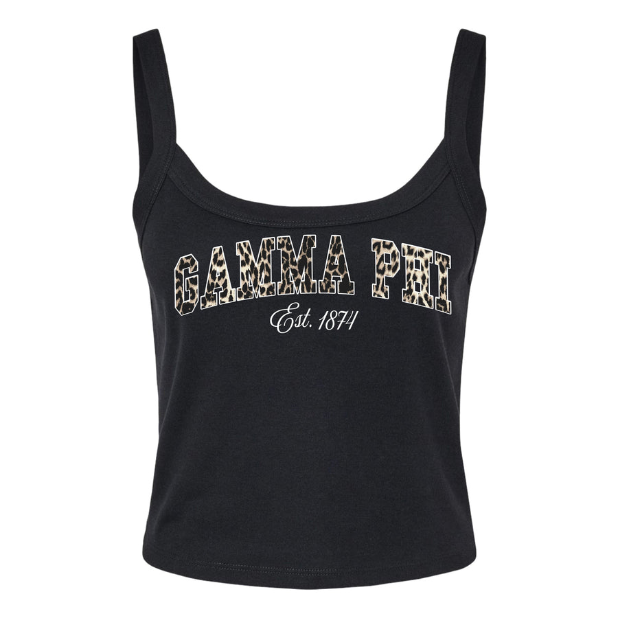 Ali & Ariel Leopard Tank Top Gamma Phi Beta / XS