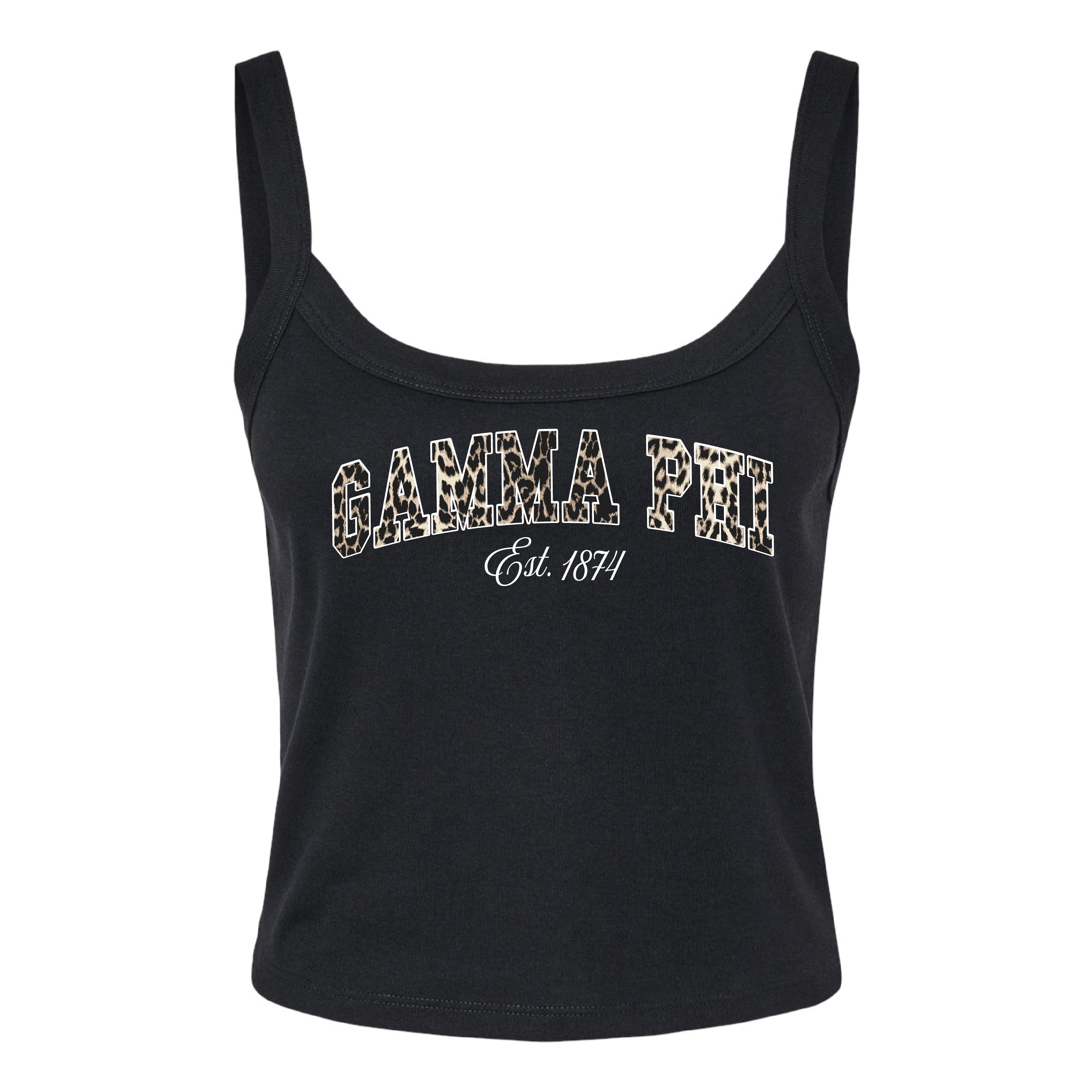 Ali & Ariel Leopard Tank Top Gamma Phi Beta / XS