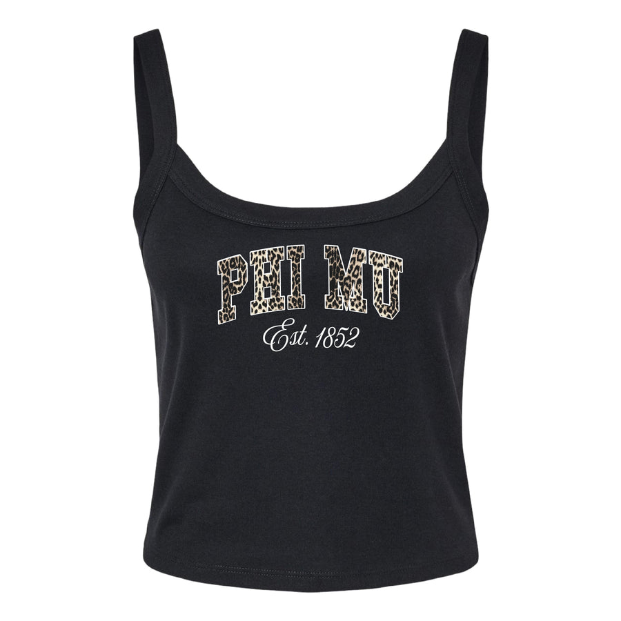 Ali & Ariel Leopard Tank Top Phi Mu / XS