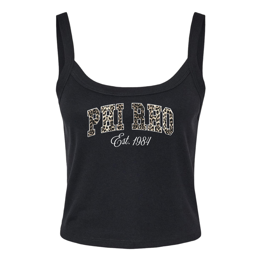 Ali & Ariel Leopard Tank Top Phi Sigma Rho / XS