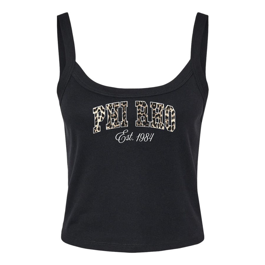 Ali & Ariel Leopard Tank Top Phi Sigma Rho / XS