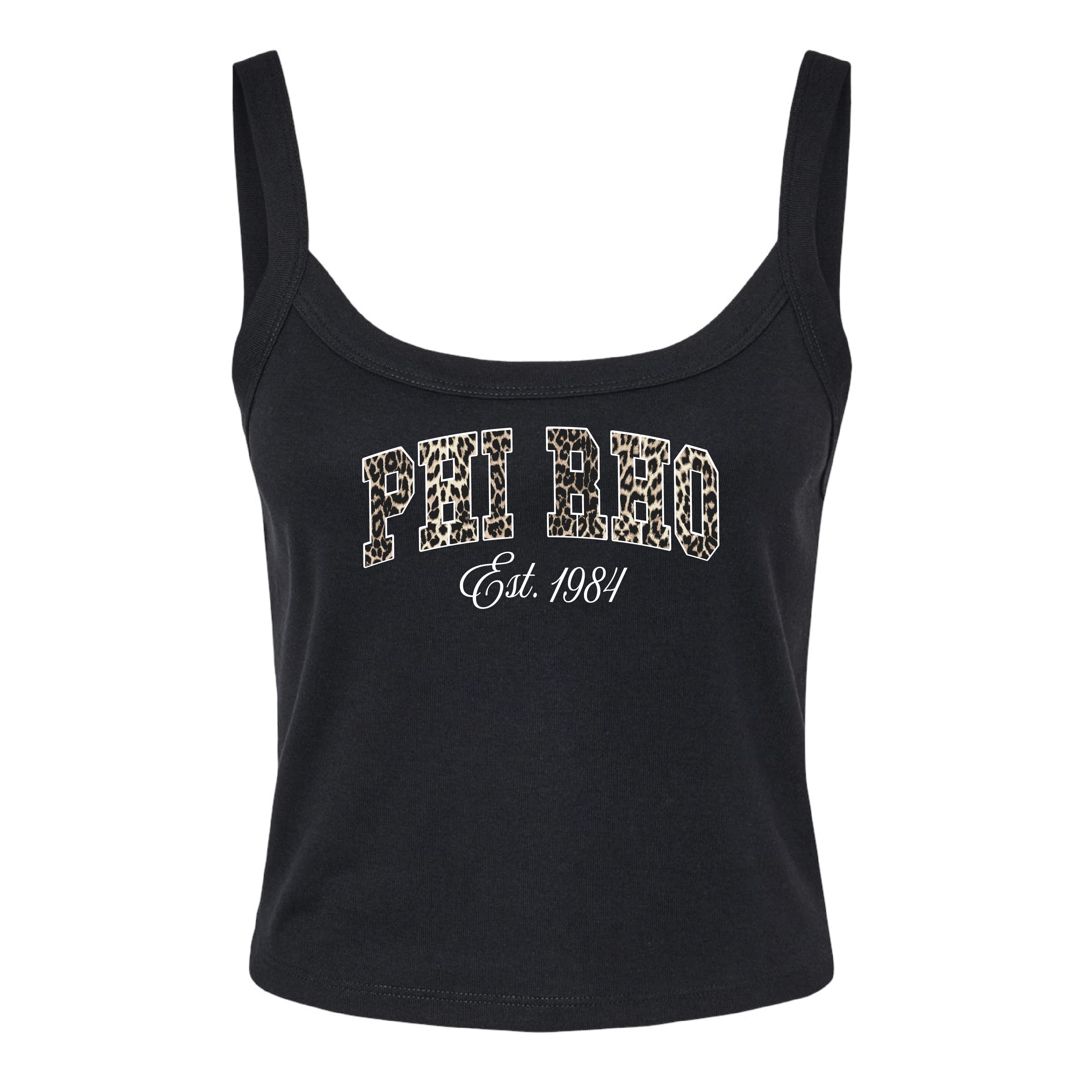Ali & Ariel Leopard Tank Top Phi Sigma Rho / XS