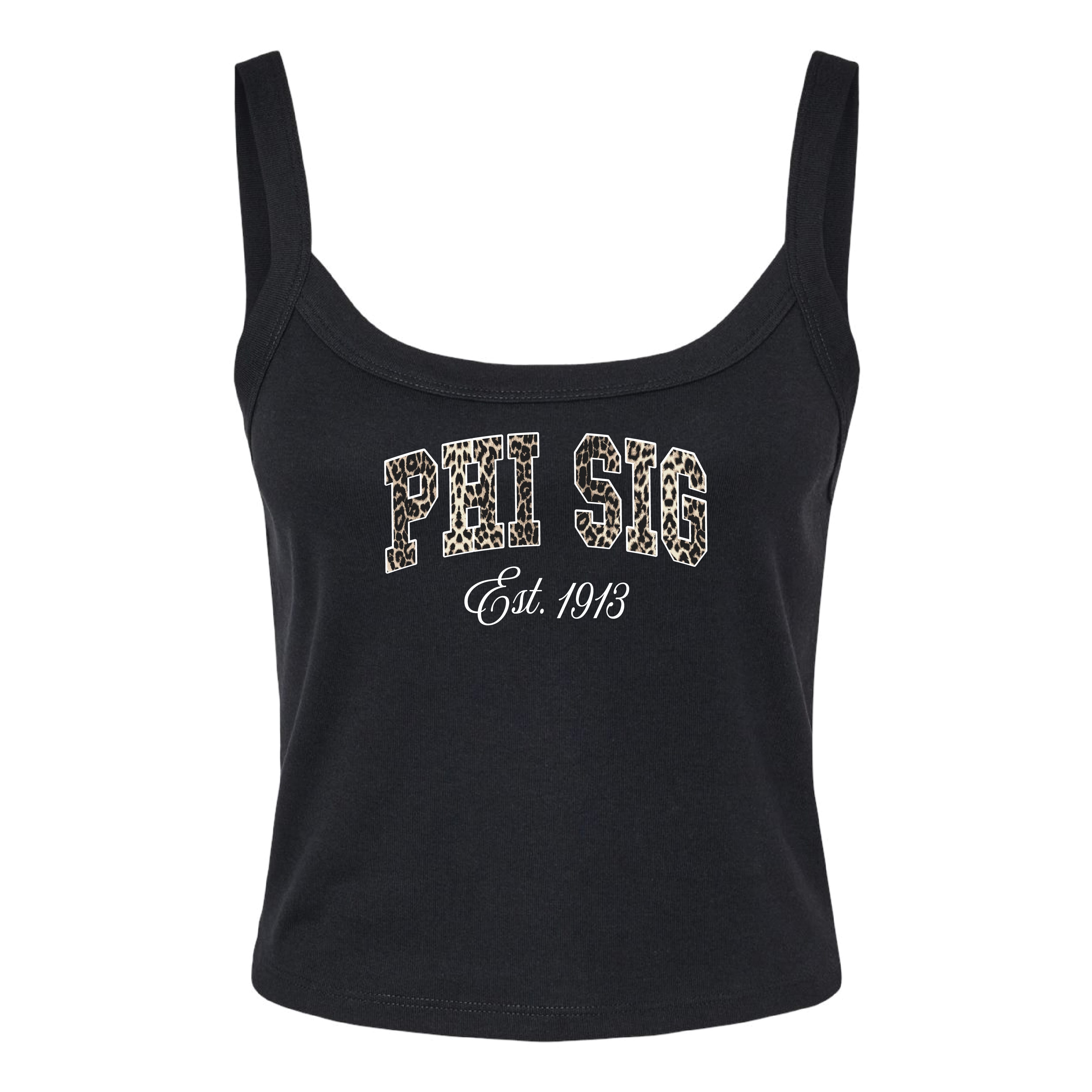Ali & Ariel Leopard Tank Top Phi Sigma Sigma / XS