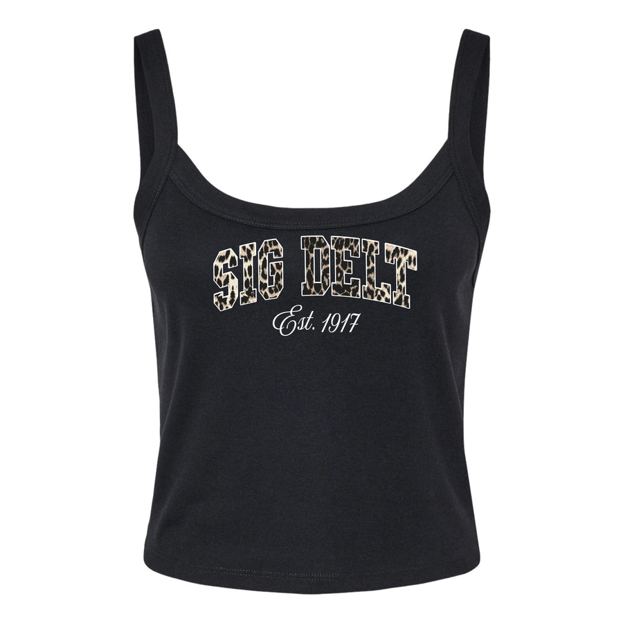 Ali & Ariel Leopard Tank Top Sigma Delta Tau / XS