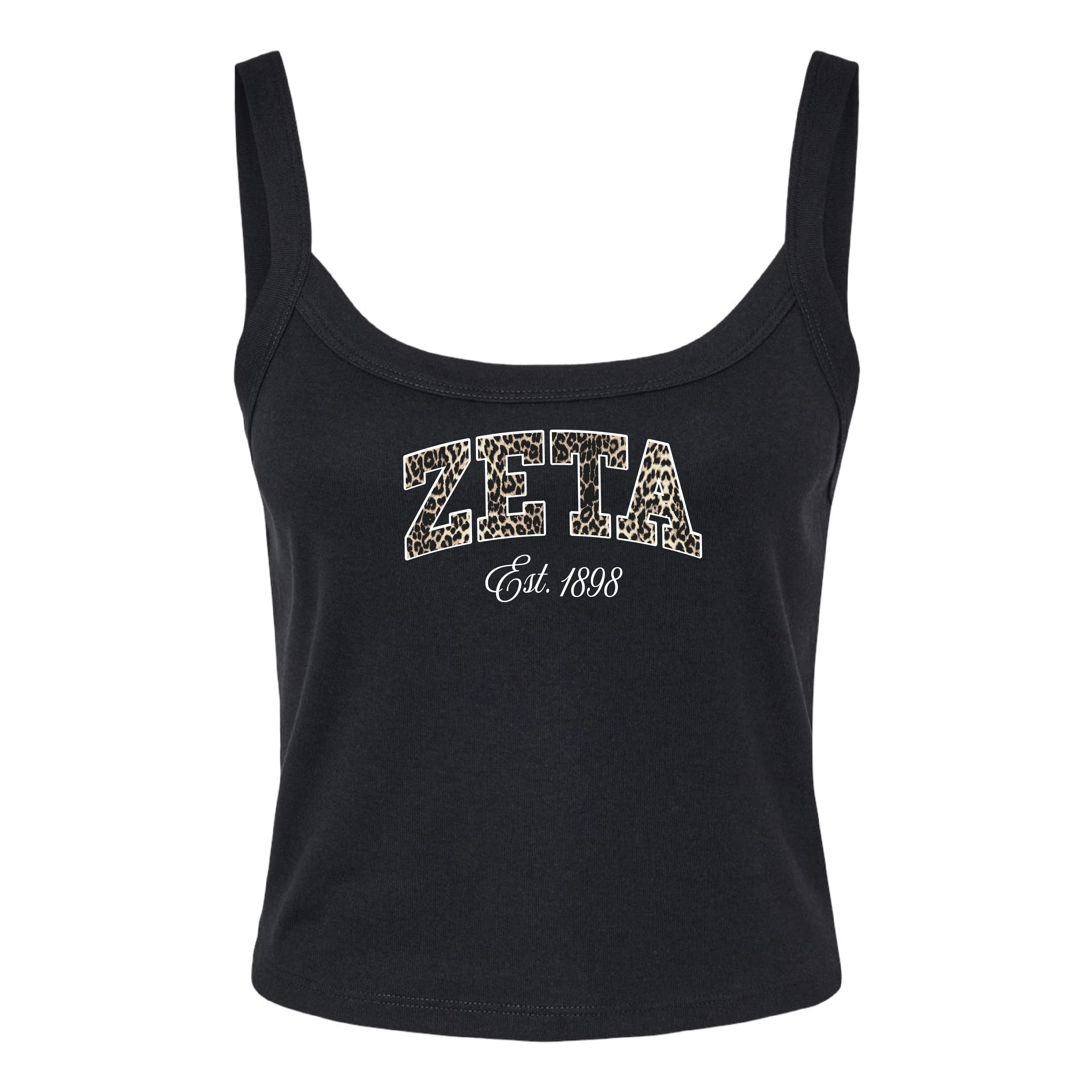 Ali & Ariel Leopard Tank Top Zeta Tau Alpha / XS