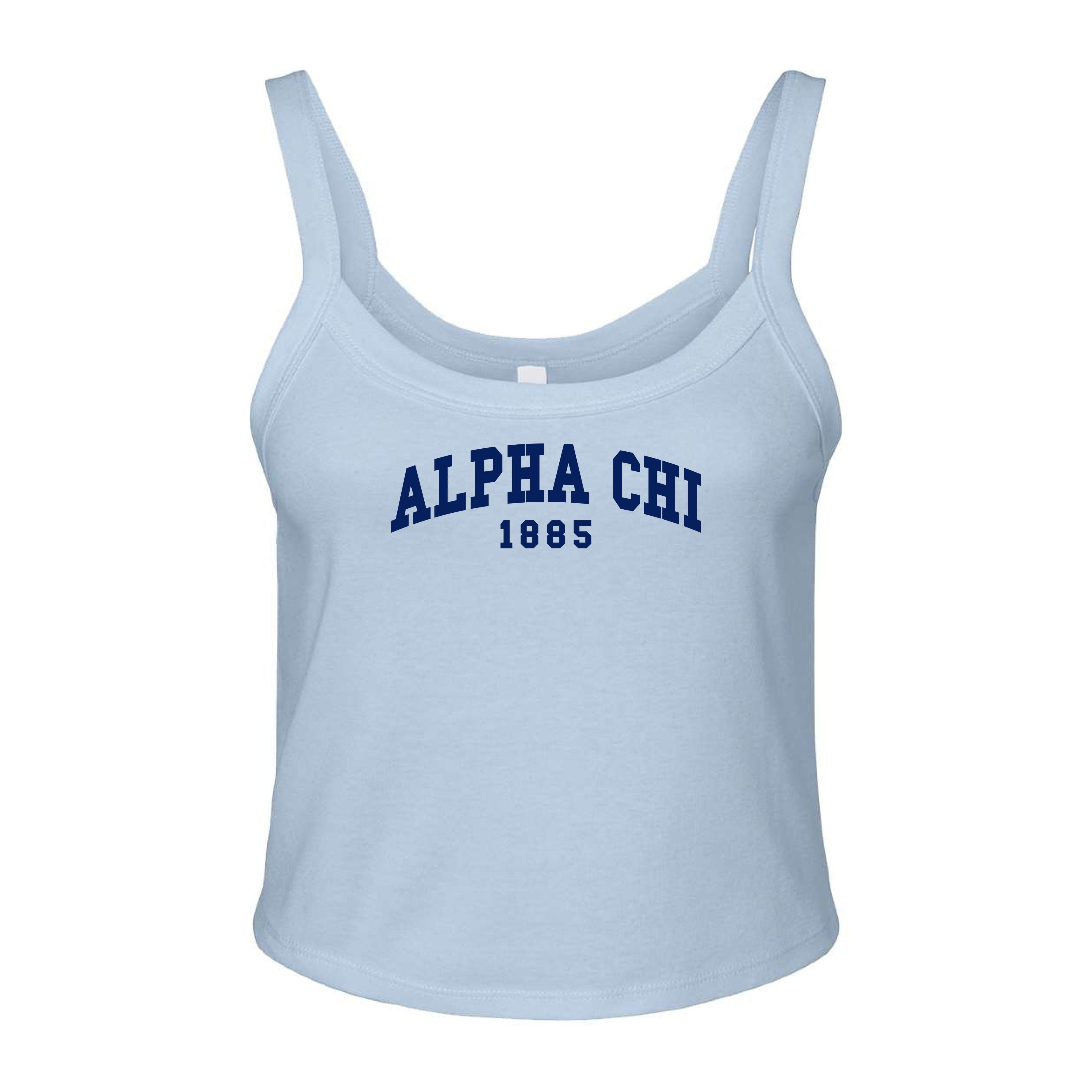 タンクトップ BIBIY. LETTER TANK TOP Light Blue Collegiate Tank Top by Ali & Ariel | Sorority Apparel