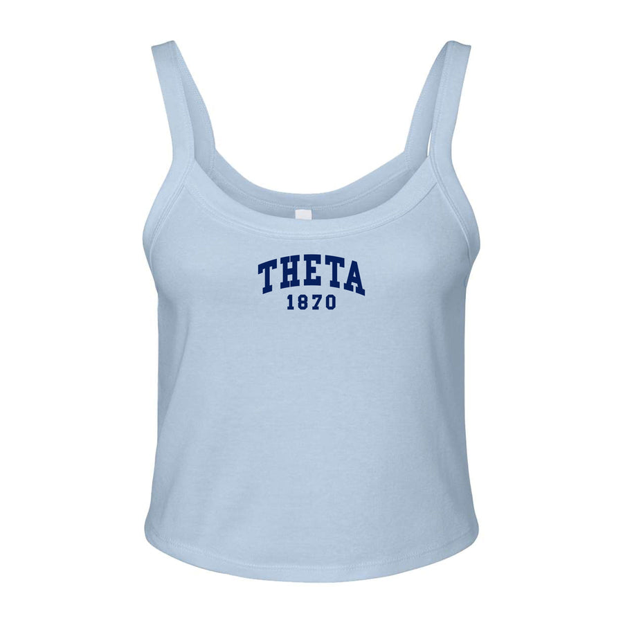 Ali & Ariel Light Blue Collegiate Tank Top Kappa Alpha Theta / XS