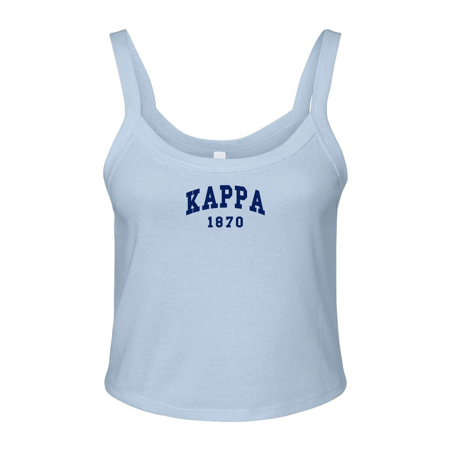 Ali & Ariel Light Blue Collegiate Tank Top Kappa Kappa Gamma / XS