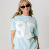 Ali & Ariel Light Blue Varsity Tee