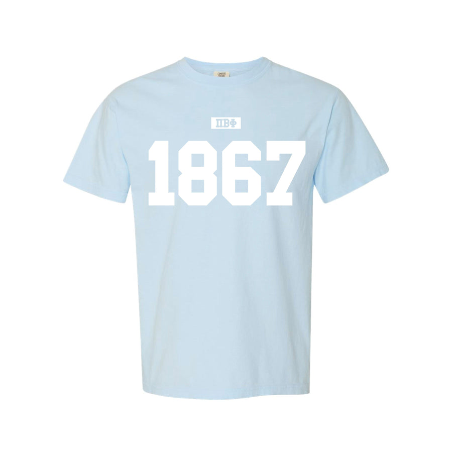 Ali & Ariel Light Blue Varsity Tee Pi Beta Phi / Medium