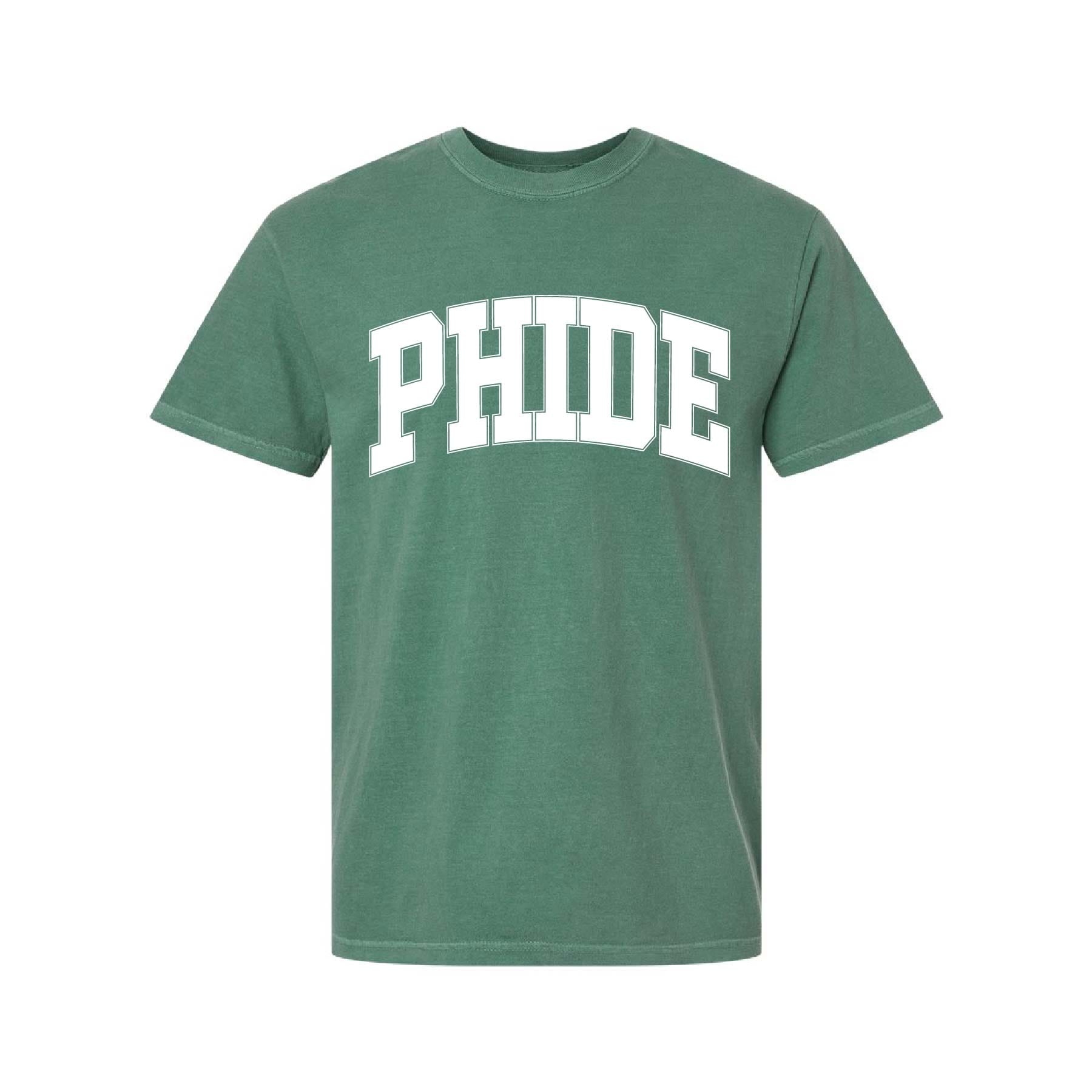 Ali & Ariel Light Green Comfort Colors Collegiate Tee Phi Delta Epsilon / Medium