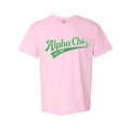 Ali & Ariel Light Pink Athletic Tee Alpha Chi Omega / Medium