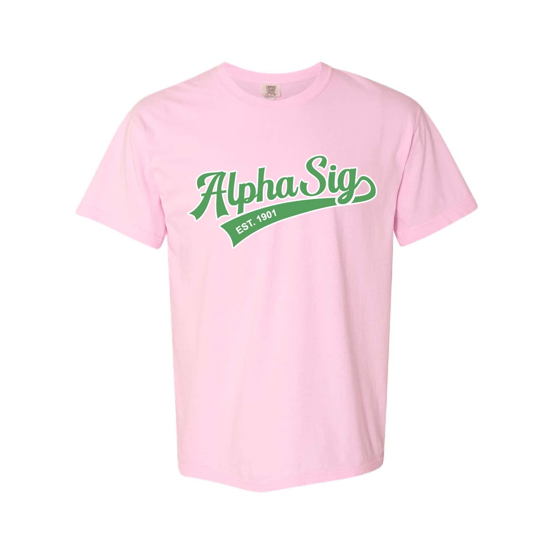 Ali & Ariel Light Pink Athletic Tee Alpha Sigma Alpha / Medium