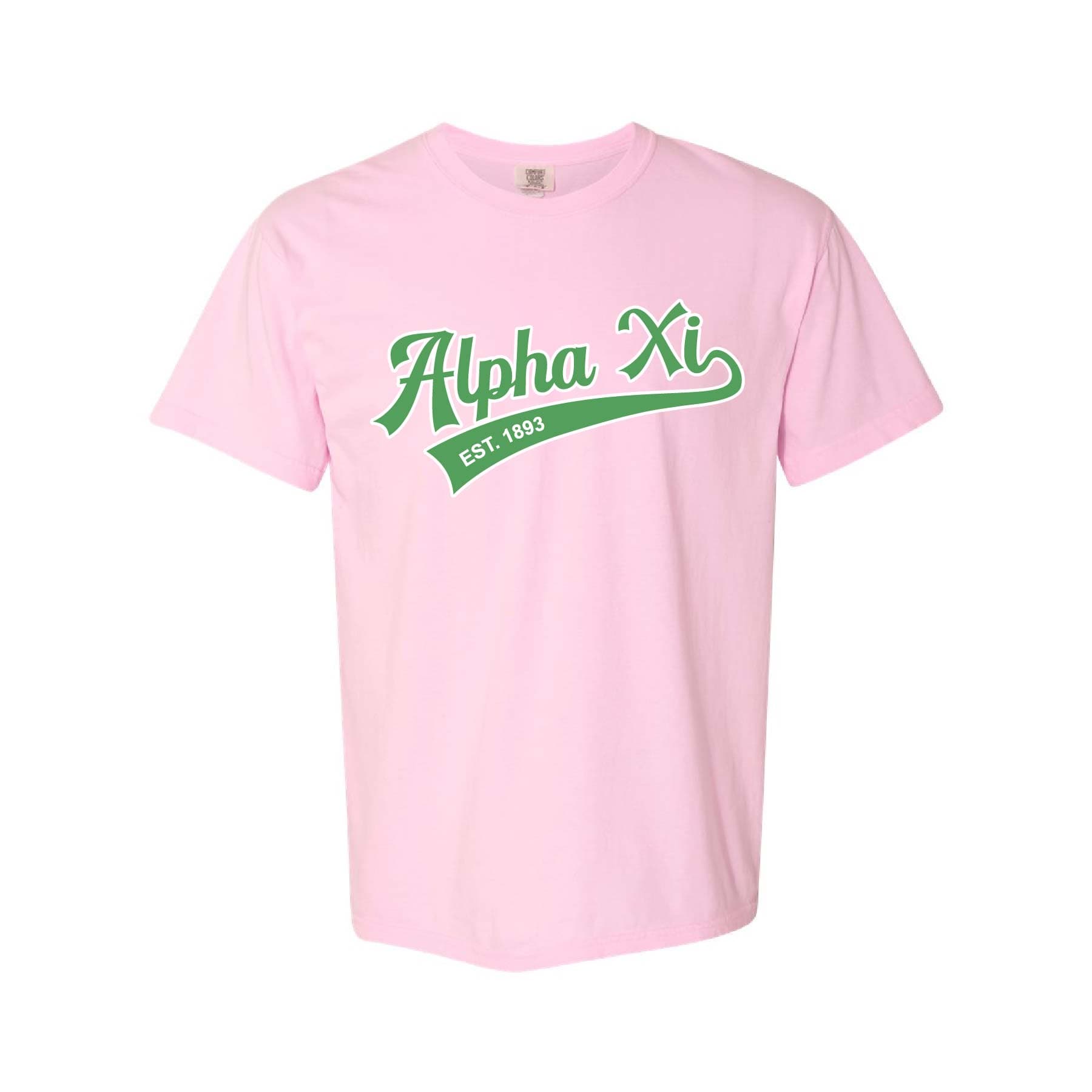 Ali & Ariel Light Pink Athletic Tee Alpha Xi Delta / Medium