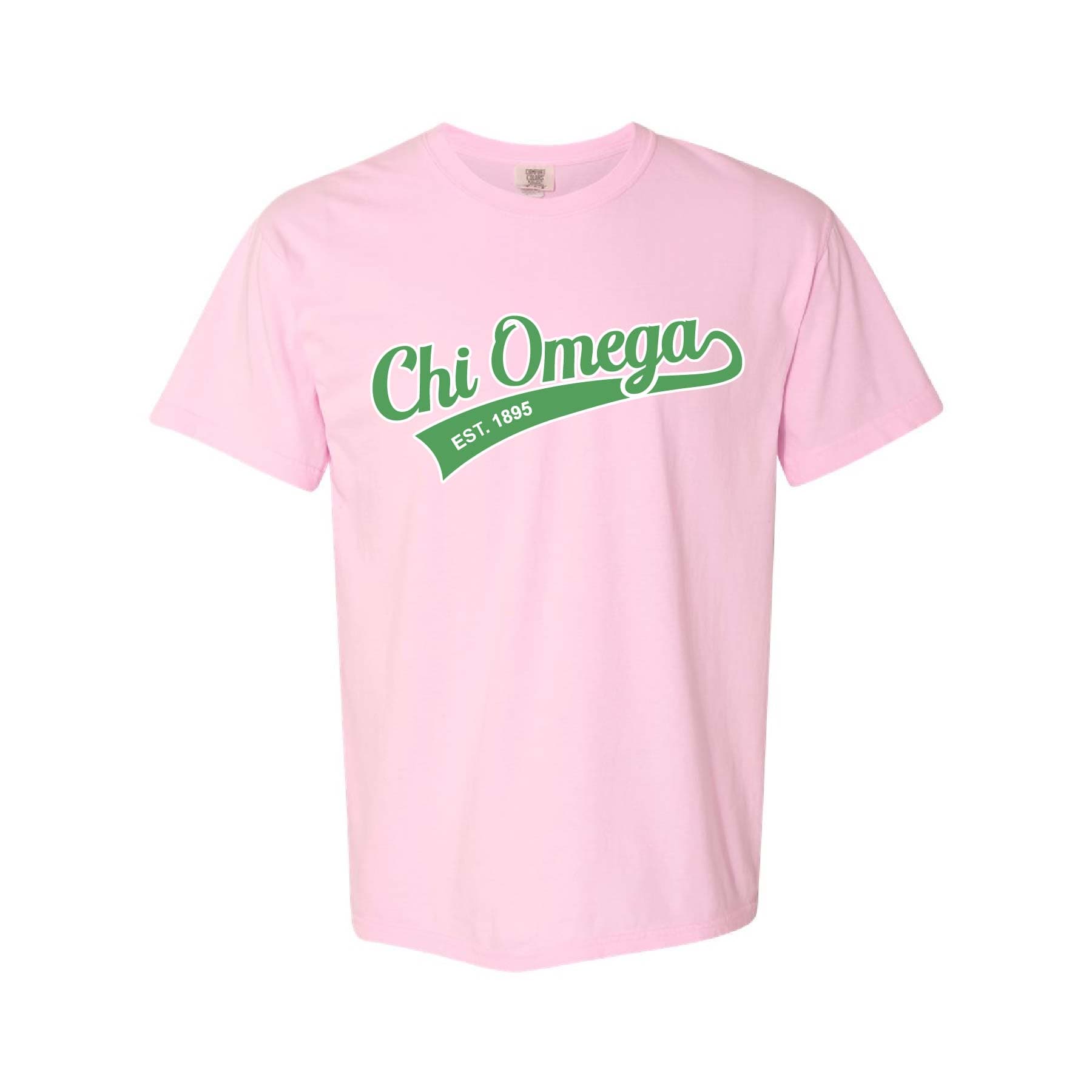 Ali & Ariel Light Pink Athletic Tee Chi Omega / Medium