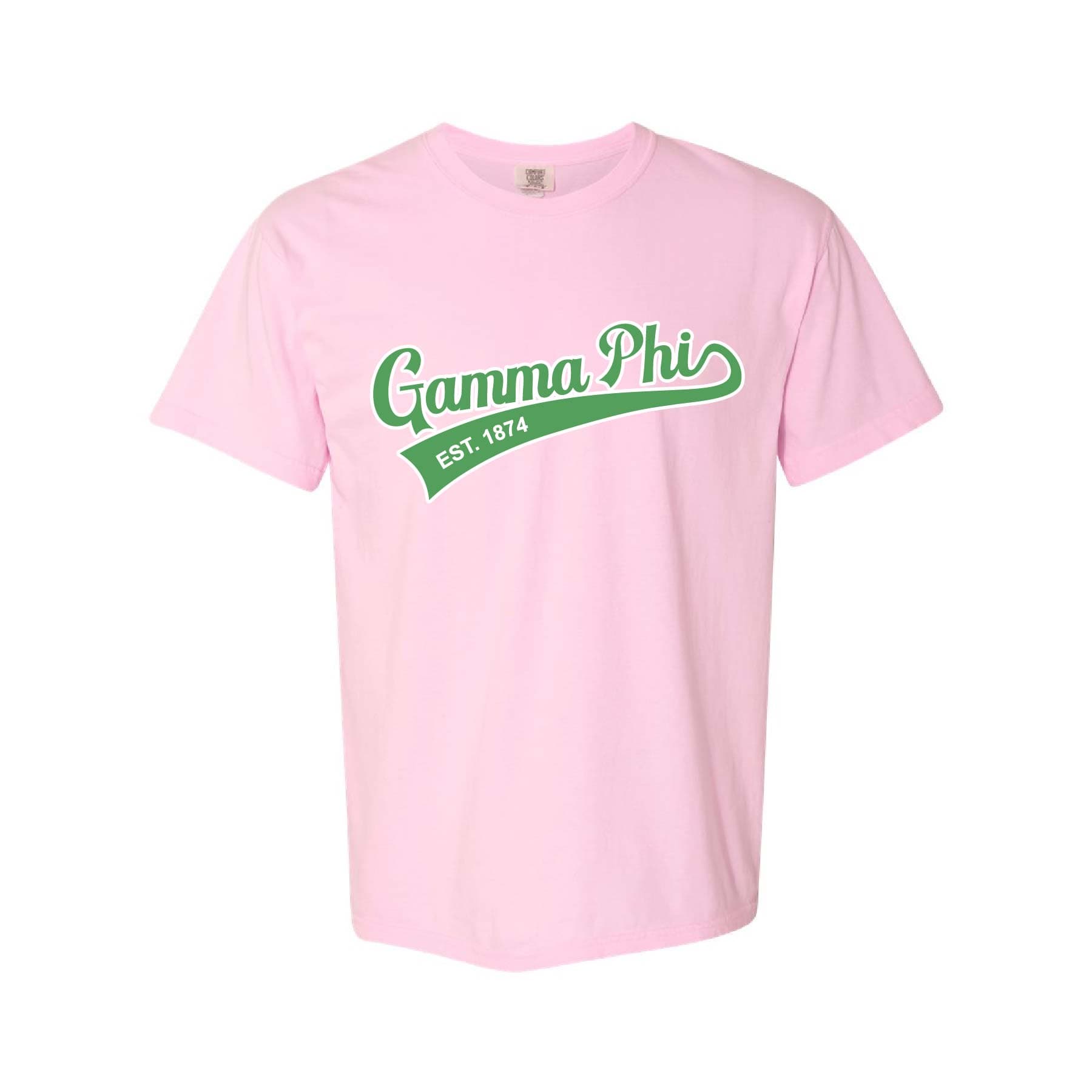 Ali & Ariel Light Pink Athletic Tee Gamma Phi Beta / Medium
