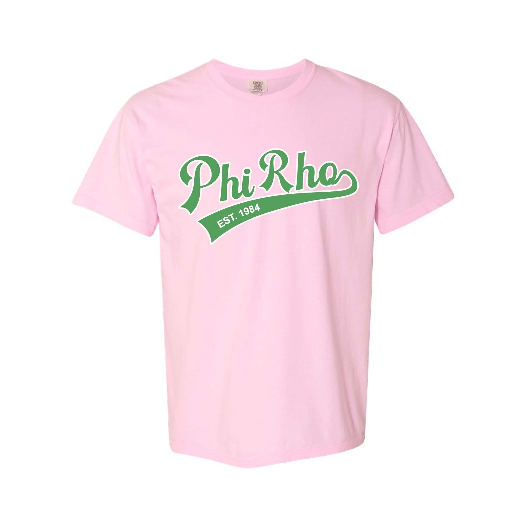 Ali & Ariel Light Pink Athletic Tee Phi Sigma Rho / Medium