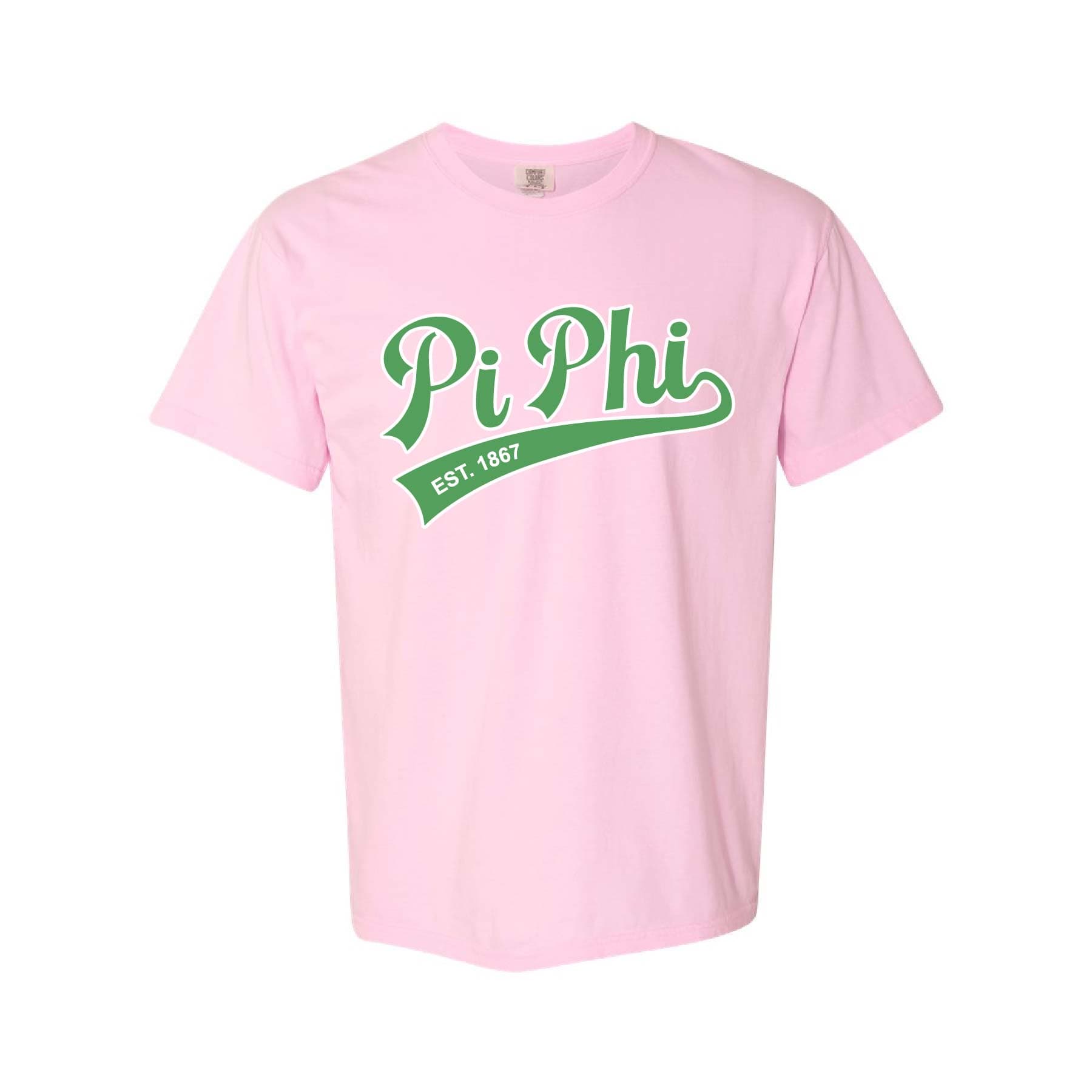Ali & Ariel Light Pink Athletic Tee Pi Beta Phi / Medium