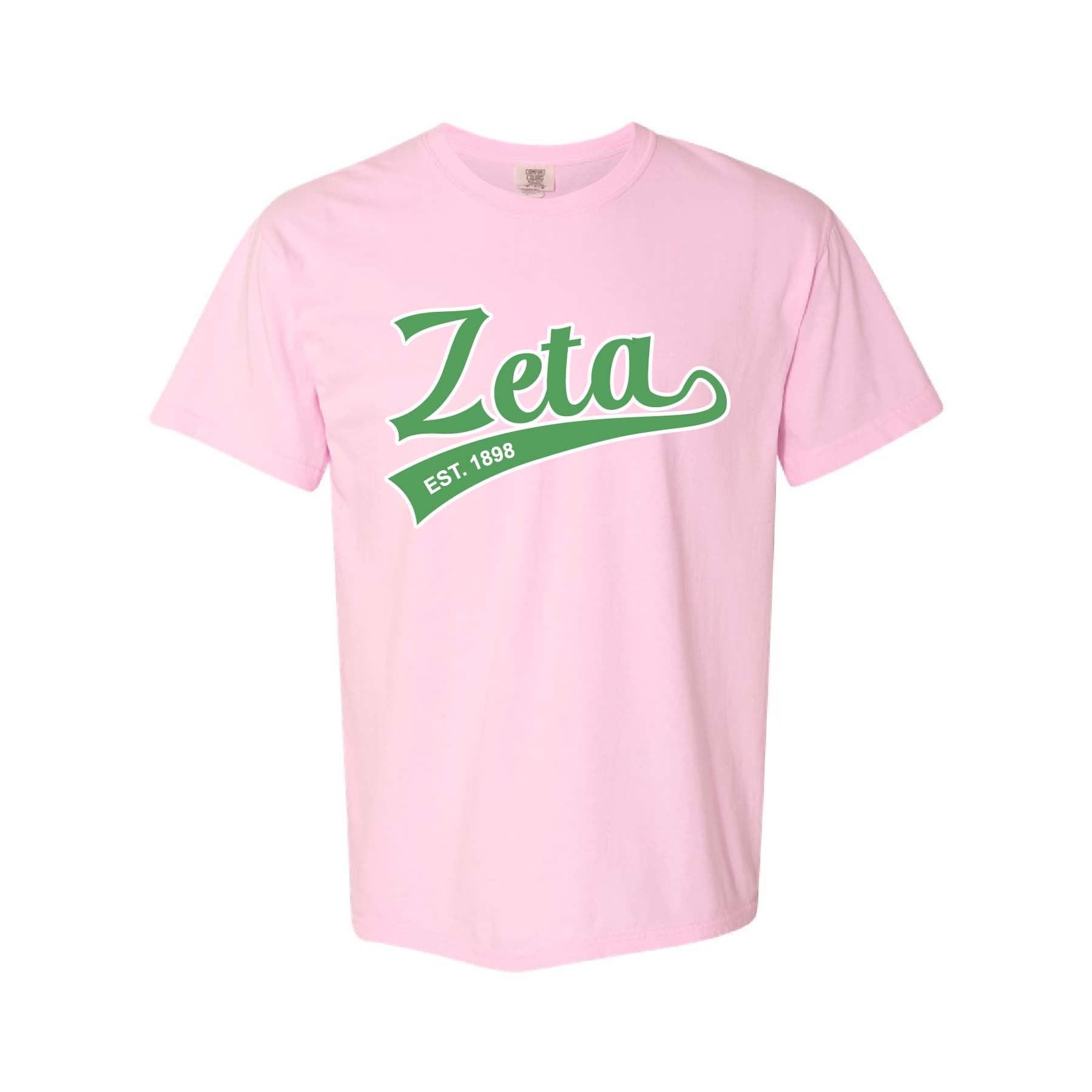 Ali & Ariel Light Pink Athletic Tee Zeta Tau Alpha / Medium