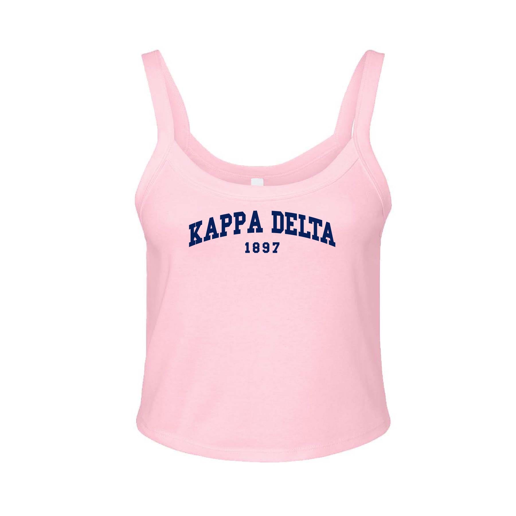 Ali & Ariel Light Pink Collegiate Tank Top Kappa Delta / XS