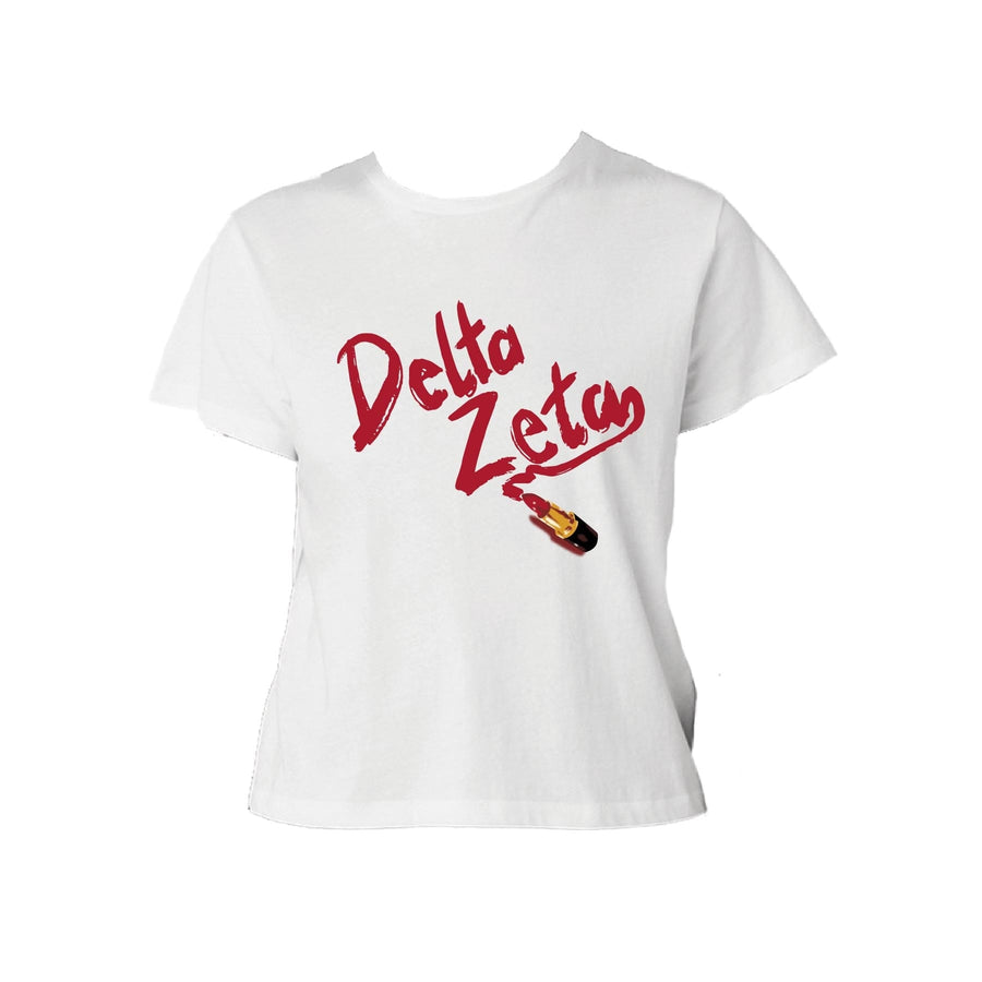 Ali & Ariel Lipstick Baby Tee Delta Zeta / Small