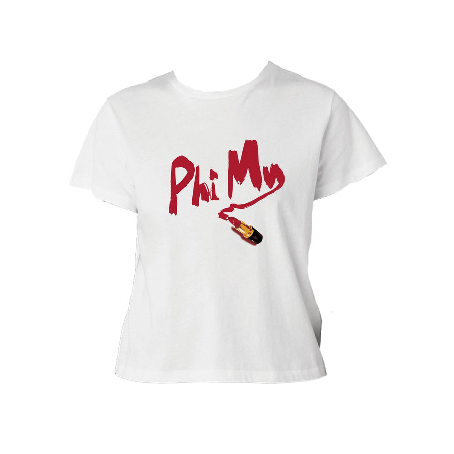 Ali & Ariel Lipstick Baby Tee Phi Mu / Small