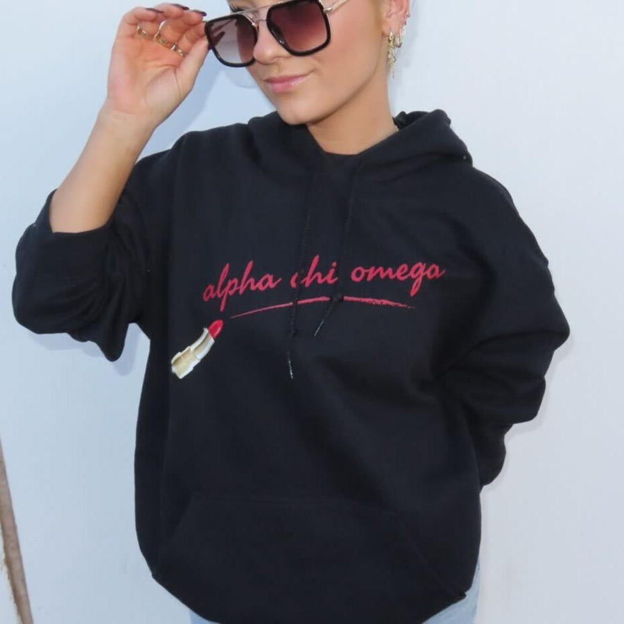 Ali & Ariel Lipstick Hoodie