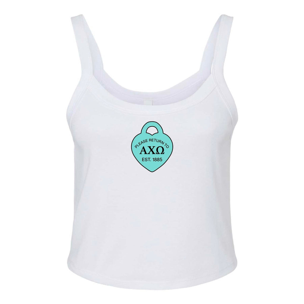 Ali & Ariel Locket Tank Top Alpha Chi Omega / XS
