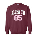 Ali & Ariel Maroon Crewneck Alpha Chi Omega / Medium