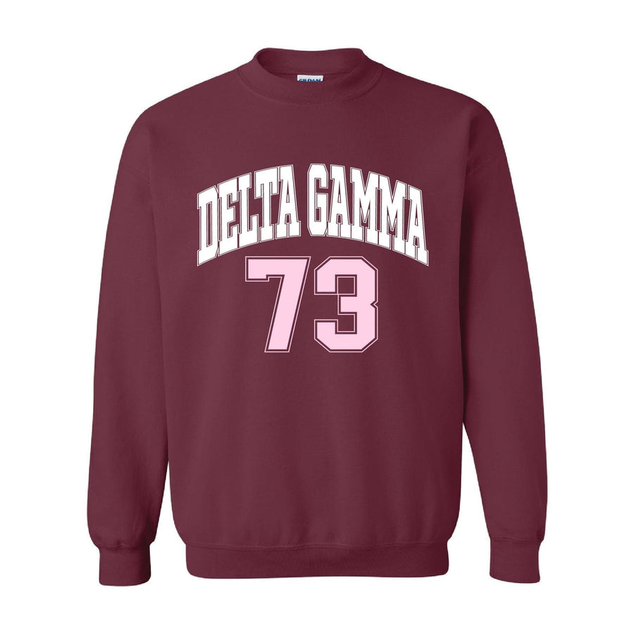 Ali & Ariel Maroon Crewneck Delta Gamma / Medium