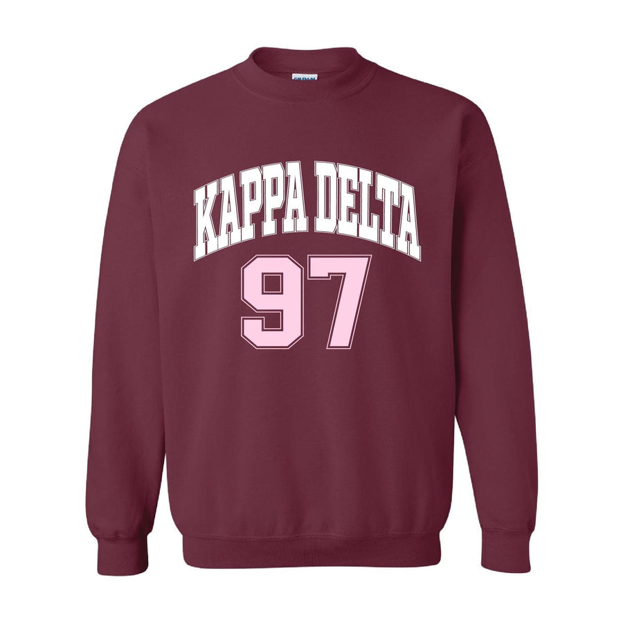 Ali & Ariel Maroon Crewneck Kappa Delta / Medium