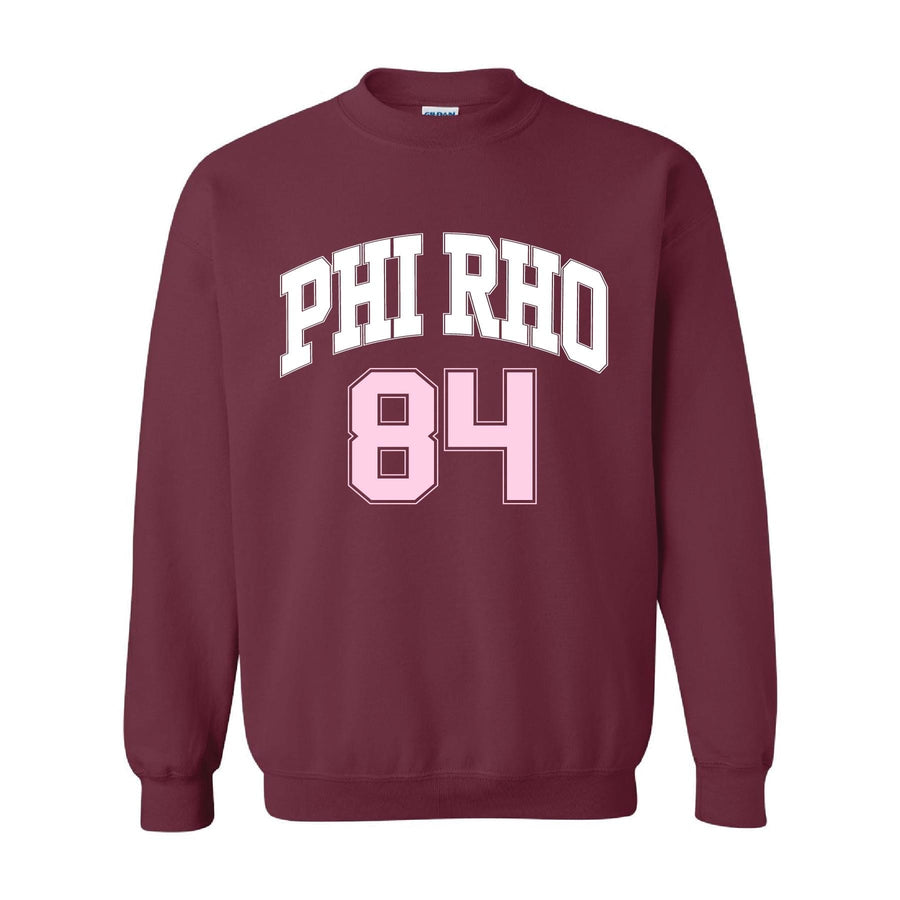 Ali & Ariel Maroon Crewneck Phi Sigma Rho / Medium