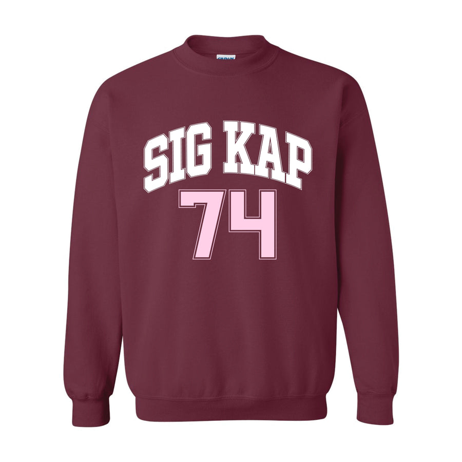 Ali & Ariel Maroon Crewneck Sigma Kappa / Medium