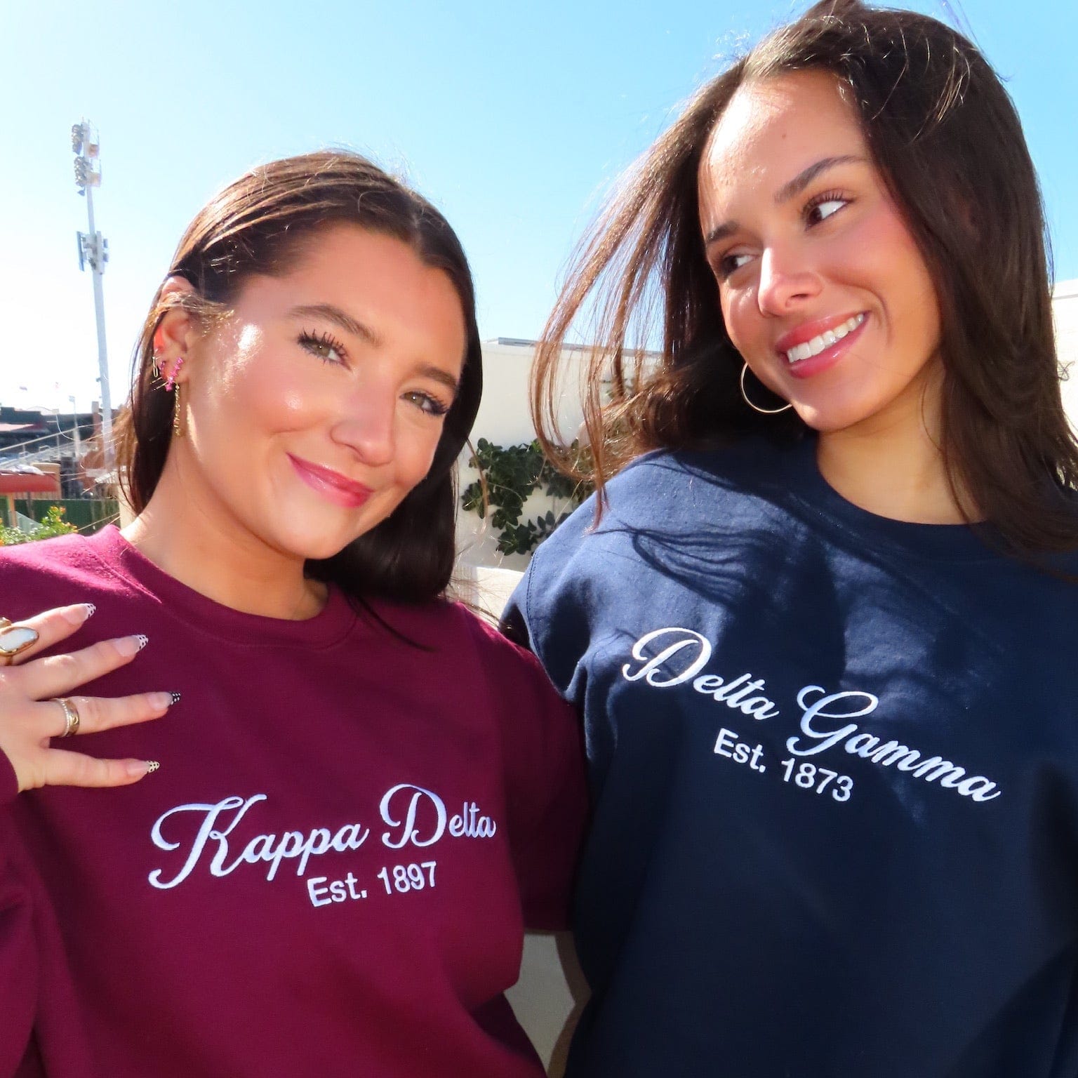 Ali & Ariel Maroon Embroidered Crewneck