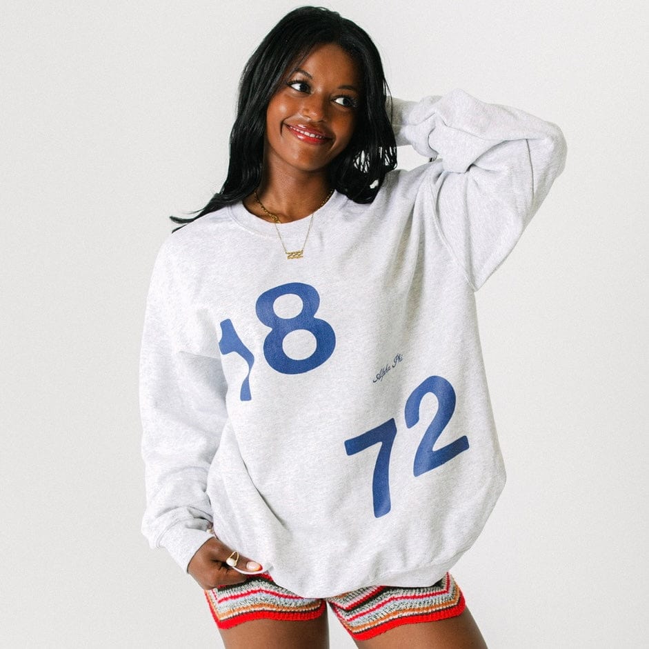 Ali & Ariel Navy And Ash Crewneck