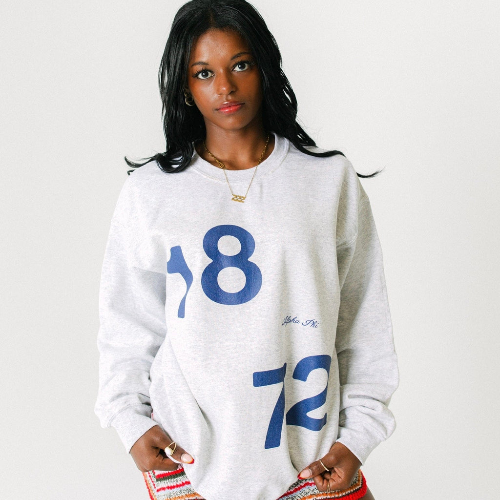 Ali & Ariel Navy And Ash Crewneck