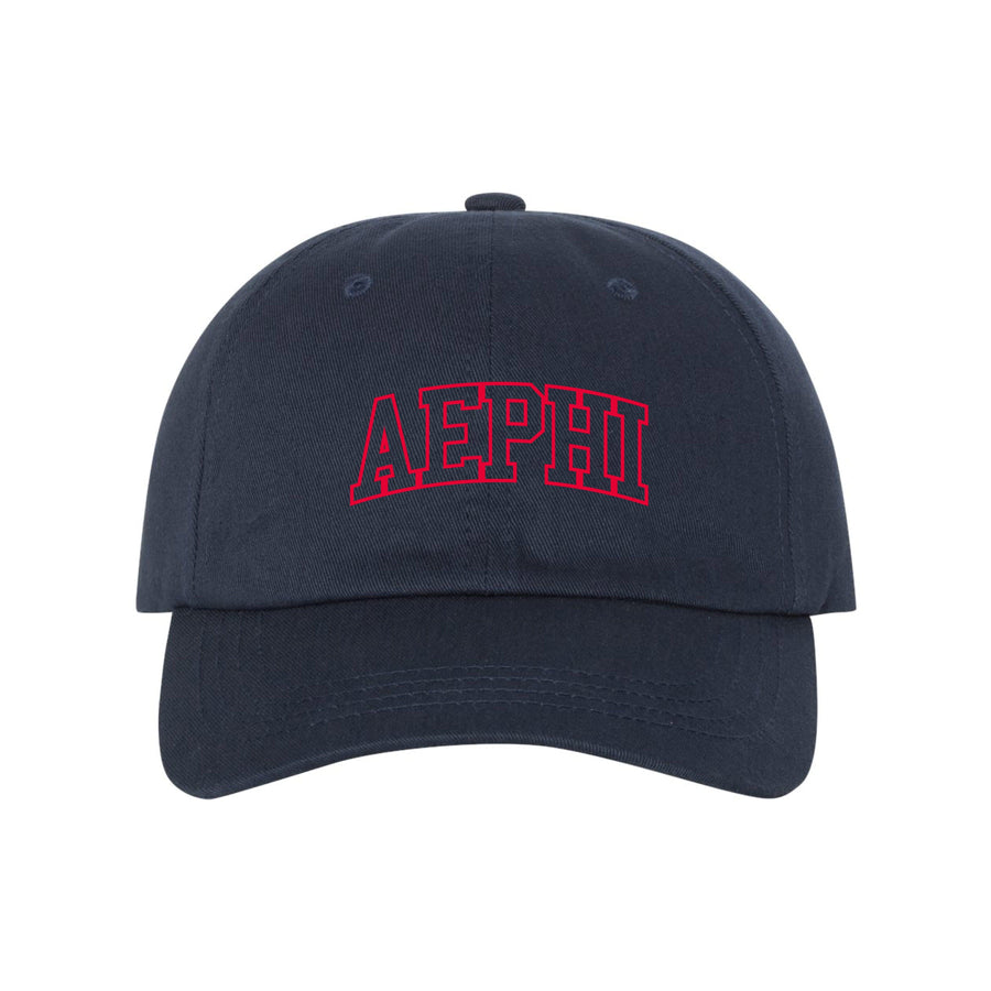 Ali & Ariel Navy Collegiate Dad Hat Alpha Epsilon Phi