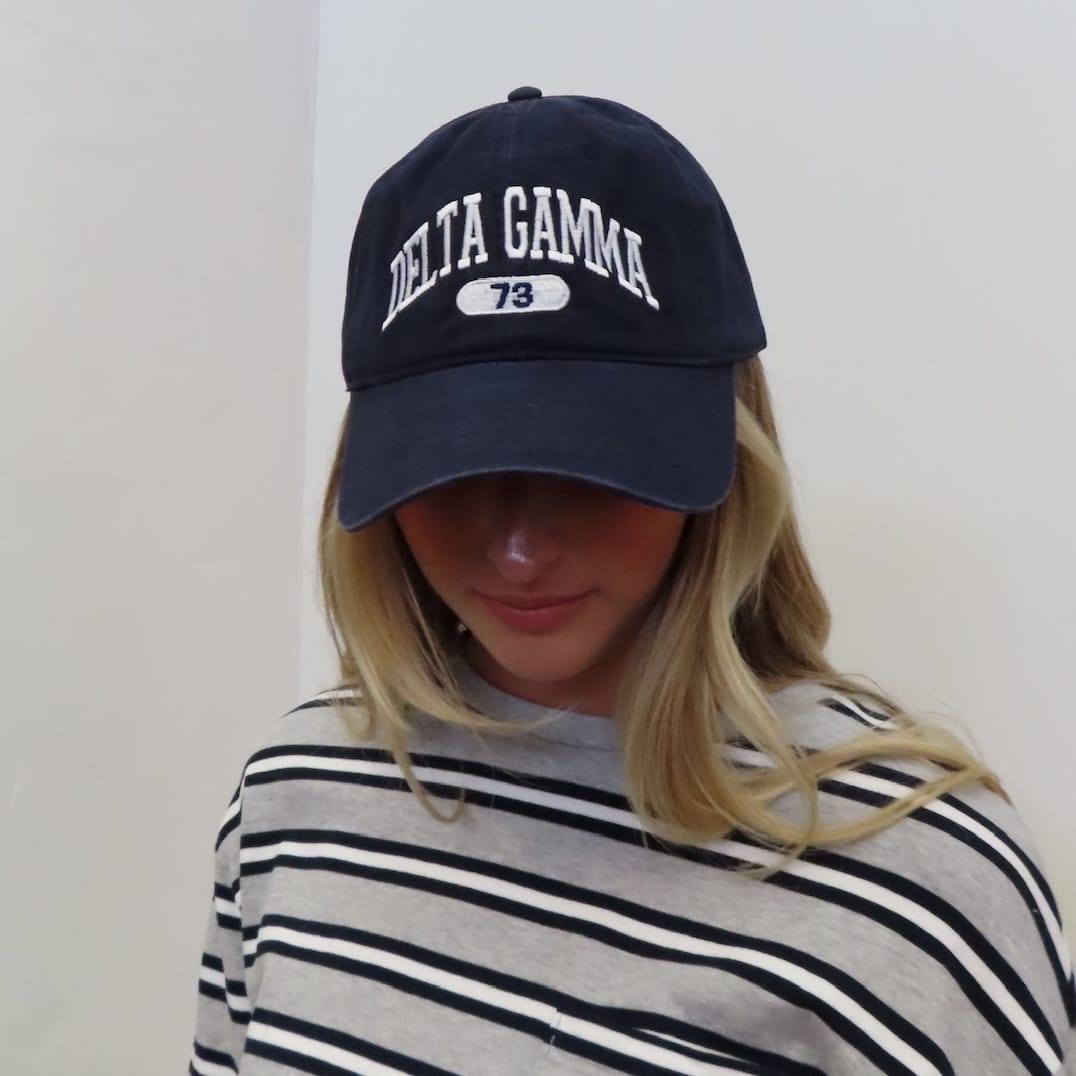 Ali & Ariel Navy Collegiate Embroidered Baseball Hat