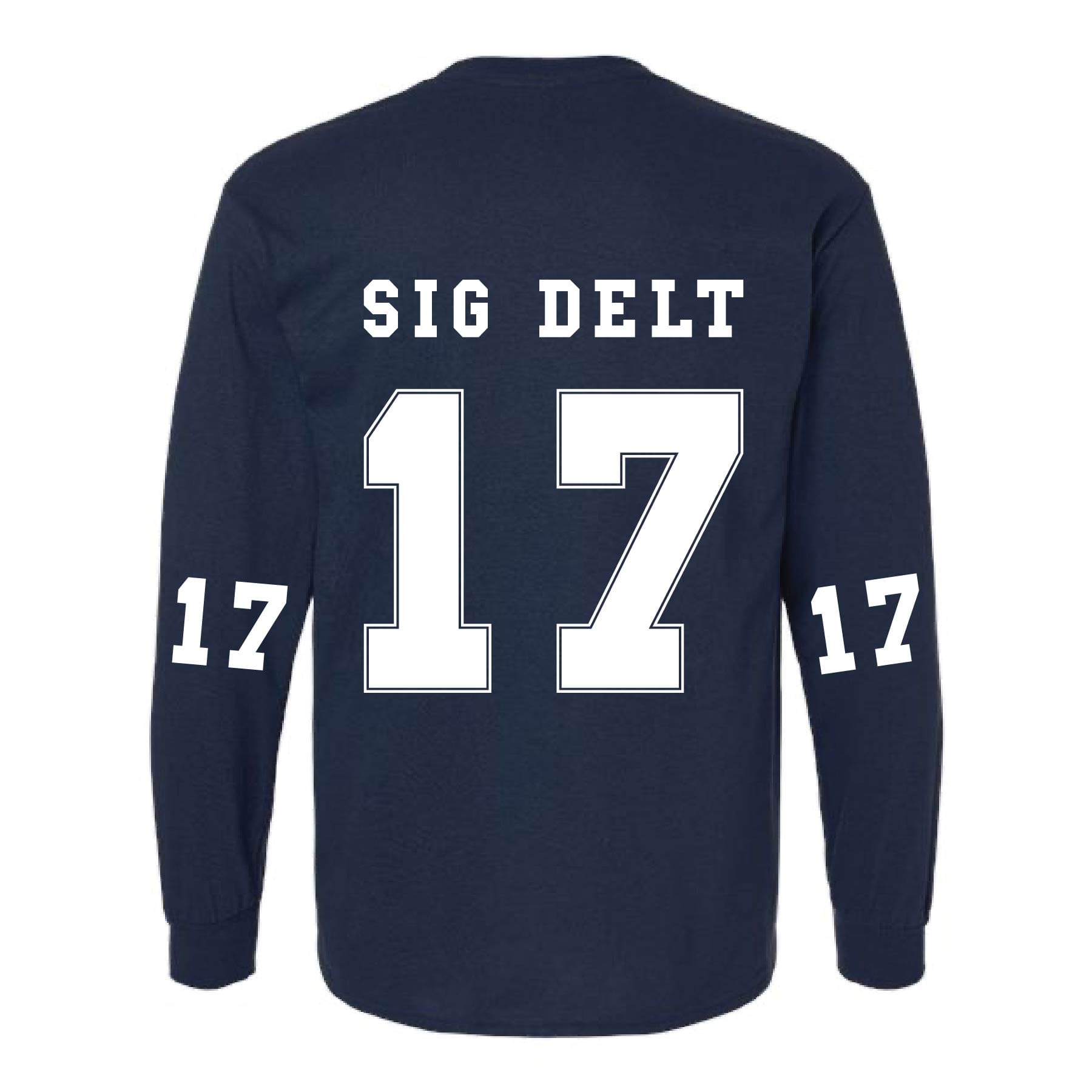 Ali & Ariel Navy Collegiate Long Sleeve Tee