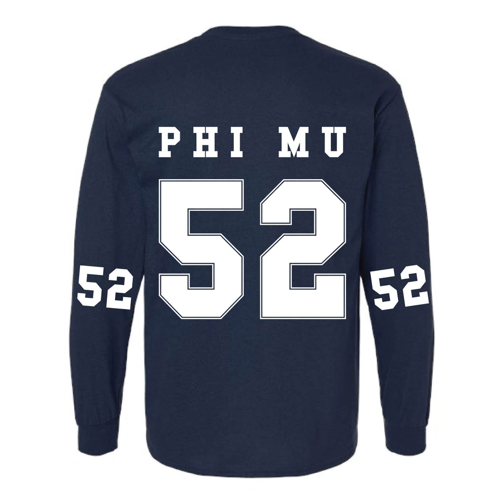 Ali & Ariel Navy Collegiate Long Sleeve Tee
