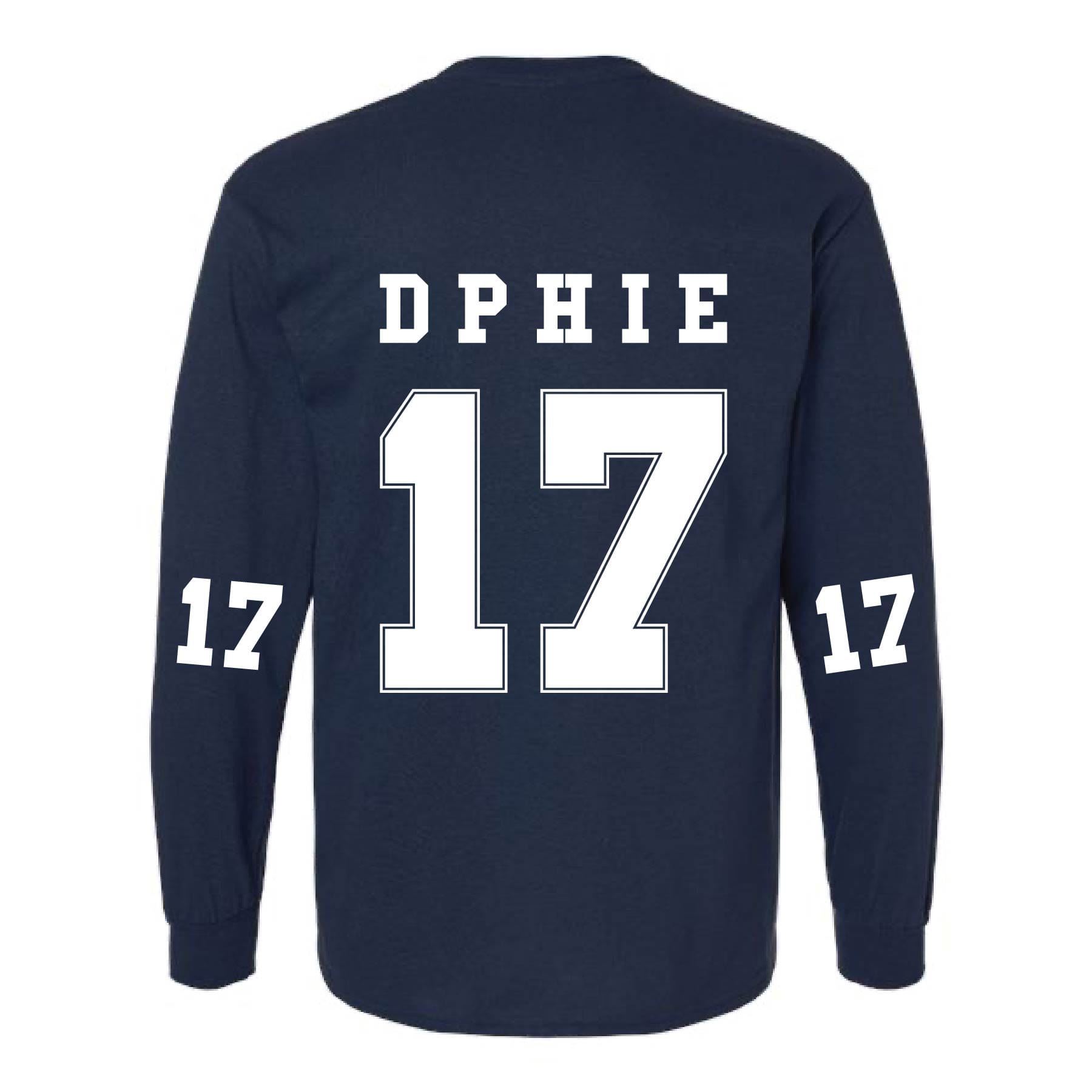 Ali & Ariel Navy Collegiate Long Sleeve Tee