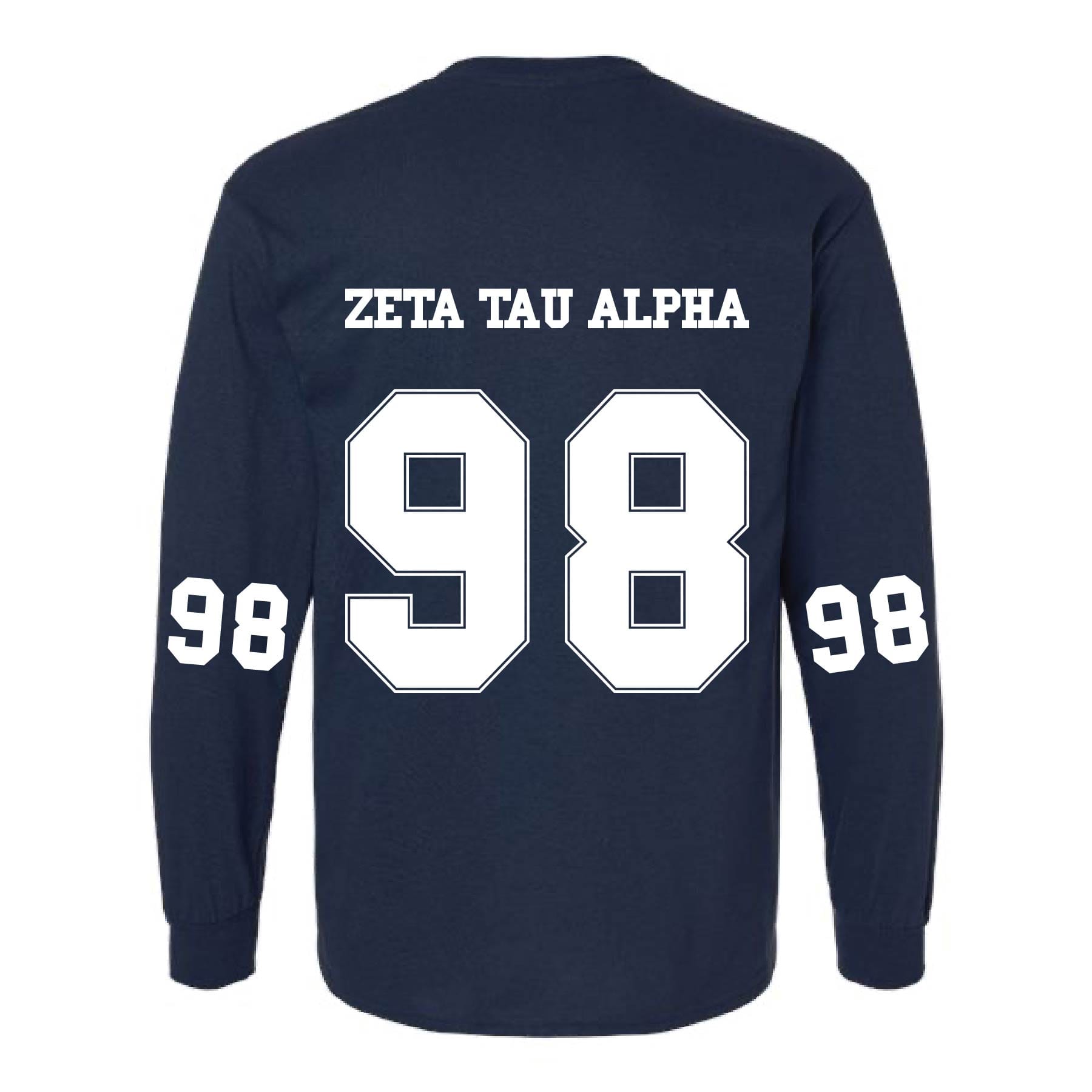 Navy Collegiate Long Sleeve T-Shirt by Ali & Ariel