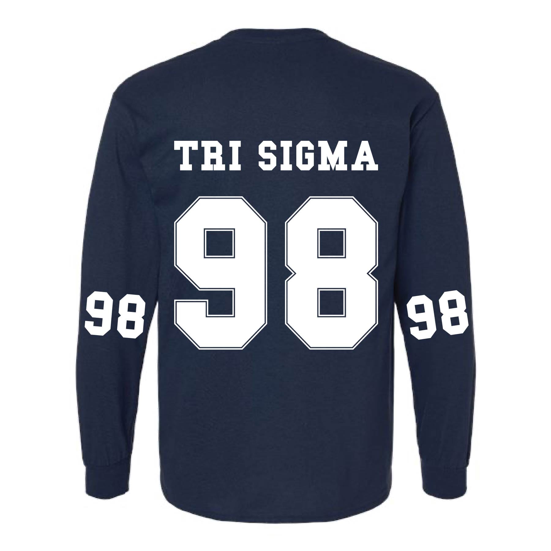 Ali & Ariel Navy Collegiate Long Sleeve Tee
